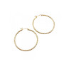 925 STERLING SILVER GOLD PLATED HOOP EARRINGS