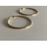 925 STERLING SILVER GOLD PLATED HOOP EARRINGS