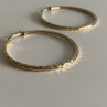925 Sterling Silver Gold Plated Hoop Earrings