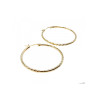 925 STERLING SILVER GOLD PLATED HOOP EARRINGS