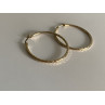 925 STERLING SILVER GOLD PLATED HOOP EARRINGS
