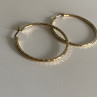 925 Sterling Silver Gold Plated Hoop Earrings