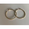 925 STERLING SILVER GOLD PLATED HOOP EARRINGS