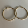 925 Sterling Silver Gold Plated Hoop Earrings