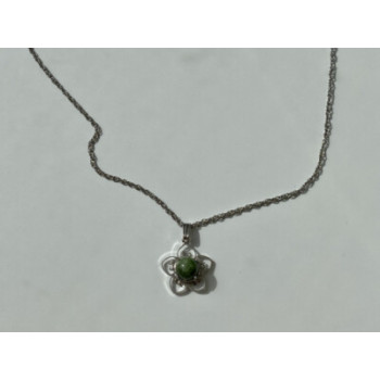 925 Sterling Silver Agate Chain With Pendant