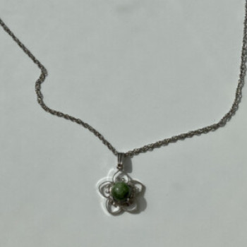 925 Sterling Silver Agate Chain With Pendant