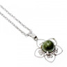 925 Sterling Silver Agate Chain With Pendant