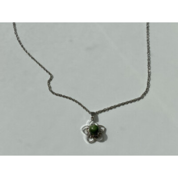 925 Sterling Silver Agate Chain With Pendant