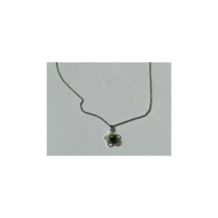 925 Sterling Silver Agate Chain With Pendant