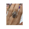 Vintage 925 Sterling Silver Marcasites Ring Size 10.25