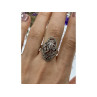 Vintage 925 Sterling Silver Marcasites Ring Size 10.25