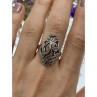 Vintage 925 Sterling Silver Marcasites Ring Size 10.25
