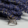 925 Sterling Silver Gold Plated CZ Ring Size 8