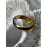 10K YELLOW GOLD RING EMERALD & DIAMOND SIZE 6