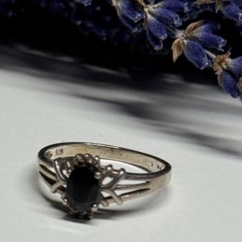 925 Sterling Silver Spinel Ring Size 8