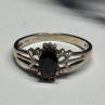 925 Sterling Silver Spinel Ring Size 8
