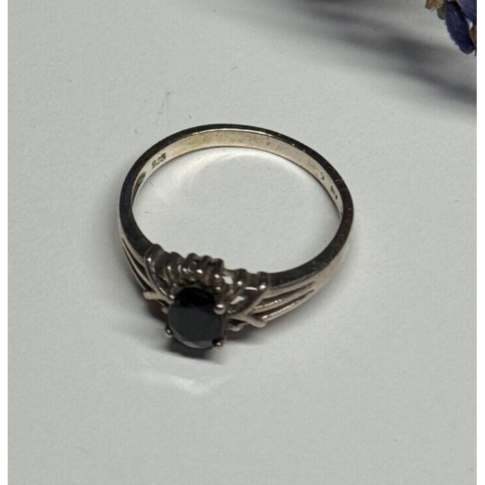 925 Sterling Silver Spinel Ring Size 8