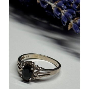 925 Sterling Silver Spinel Ring Size 8