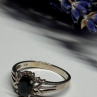 925 Sterling Silver Spinel Ring Size 8