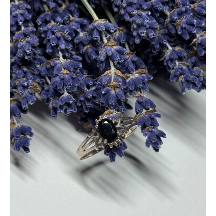 925 Sterling Silver Spinel Ring Size 8