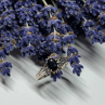 925 Sterling Silver Spinel Ring Size 8