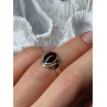 14K YELLOW GOLD AMBER ELEGANT RING SIZE 5
