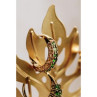 925 Sterling Silver Gold Plated Peridot Ring Size 10.25