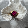 14K Yellow Gold Ring Ruby Size 2.5