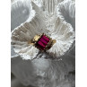 14K YELLOW GOLD RING RUBY SIZE 2.5