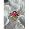 14K YELLOW GOLD RING RUBY SIZE 2.5