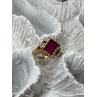 14K YELLOW GOLD RING RUBY SIZE 2.5