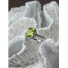 10K WHITE GOLD RING PERIDOT & DIAMONDS SIZE 6.5