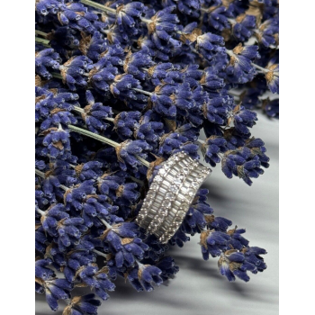 925 Sterling Silver Sapphire Ring Size 6