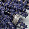 925 Sterling Silver Sapphire Ring Size 6