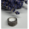 925 Sterling Silver Sapphire Ring Size 6