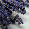925 Sterling Silver Sapphire Ring Size 6