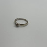 10K White Gold Diamond Heart Ring Size 6