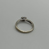 10K White Gold Diamond Heart Ring Size 6