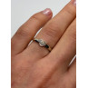 10K WHITE GOLD DIAMOND HEART  RING SIZE 6