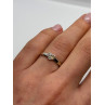 10K WHITE GOLD DIAMOND HEART  RING SIZE 6