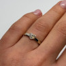 10K White Gold Diamond Heart Ring Size 6