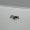 10K White Gold Diamond Heart Ring Size 6