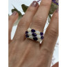 925 Sterling Silver 0Pal & Tourmaline Ring Size 8