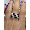925 Sterling Silver 0Pal & Tourmaline Ring Size 8