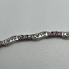 925 Sterling Silver Pink CZ 