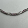 925 Sterling Silver Pink CZ 