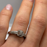 925 Sterling Silver White Sapphire Ring Size 6
