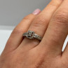 925 Sterling Silver White Sapphire Ring Size 6