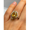 925 STERLING SILVER CITRINE RING SIZE 6.5