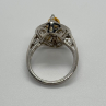 925 Sterling Silver Citrine Ring Size 6.5